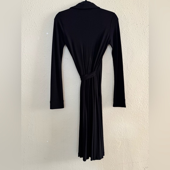 NWT | Diane von Furstenberg | DVF | New Jeanne Two Black Wrap Dress - Size 2 - Picture 7 of 8